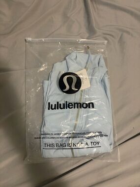 lululemon athletica Light Blue Define Jacket with Gold Zipper